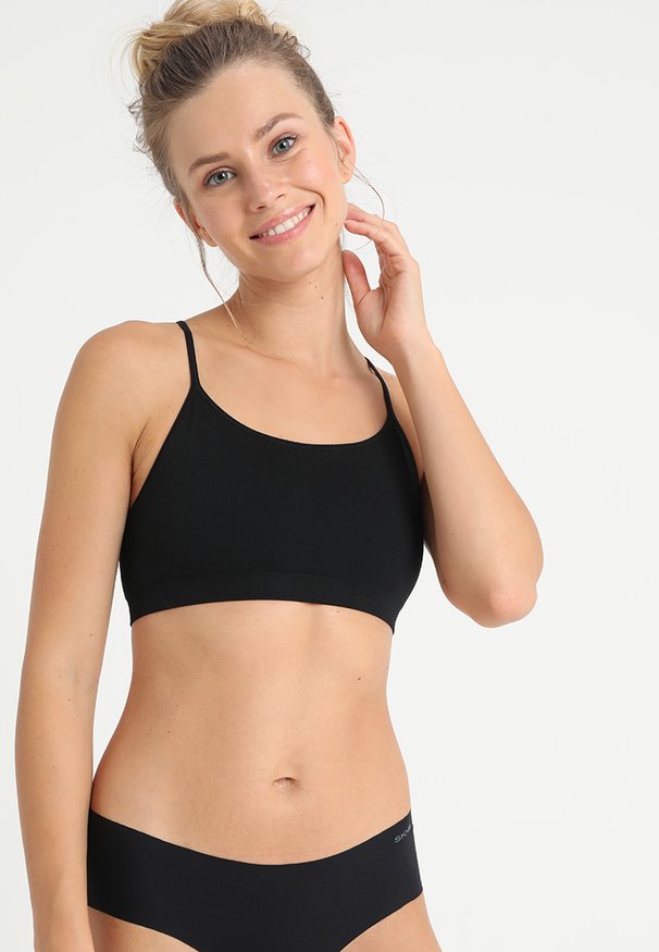 SEAMLESS RACERBACK BRALETTE - Bustier - true black