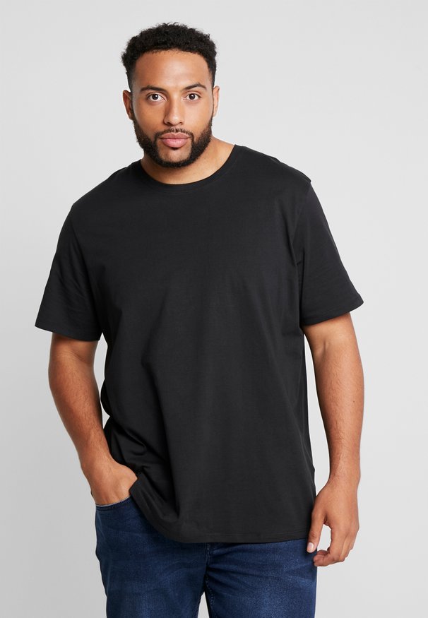 BASIC NECK NOOS - Basic T-shirt - black