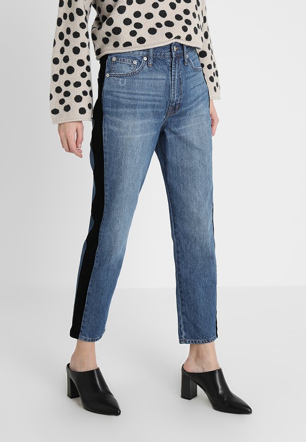 THE PERFECT VINTAGE WITH STRIPE - Straight leg jeans - banbury wash