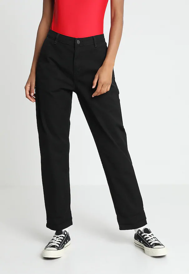 PIERCE PANT - Trousers - black rinsed