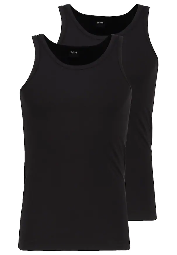 SLIM FIT - Undershirt - black