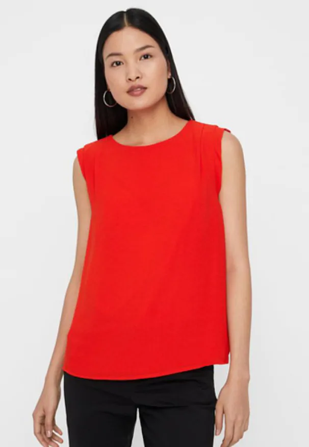 Blouse - fiery red