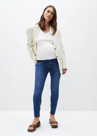 Skinny Maternity jeans dark blue - Woman - L - MANGO