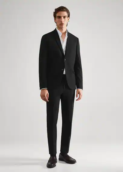 Super slim-fit suit blazer black - Man - 34 - MANGO MAN