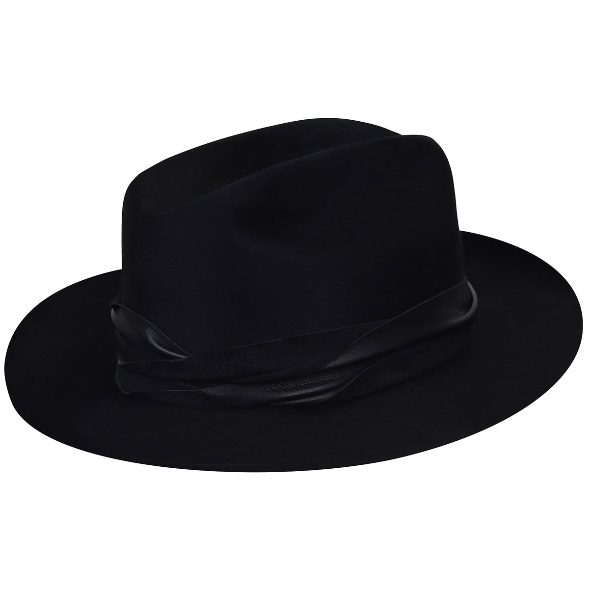 Boss Polished Fedora - Black/S