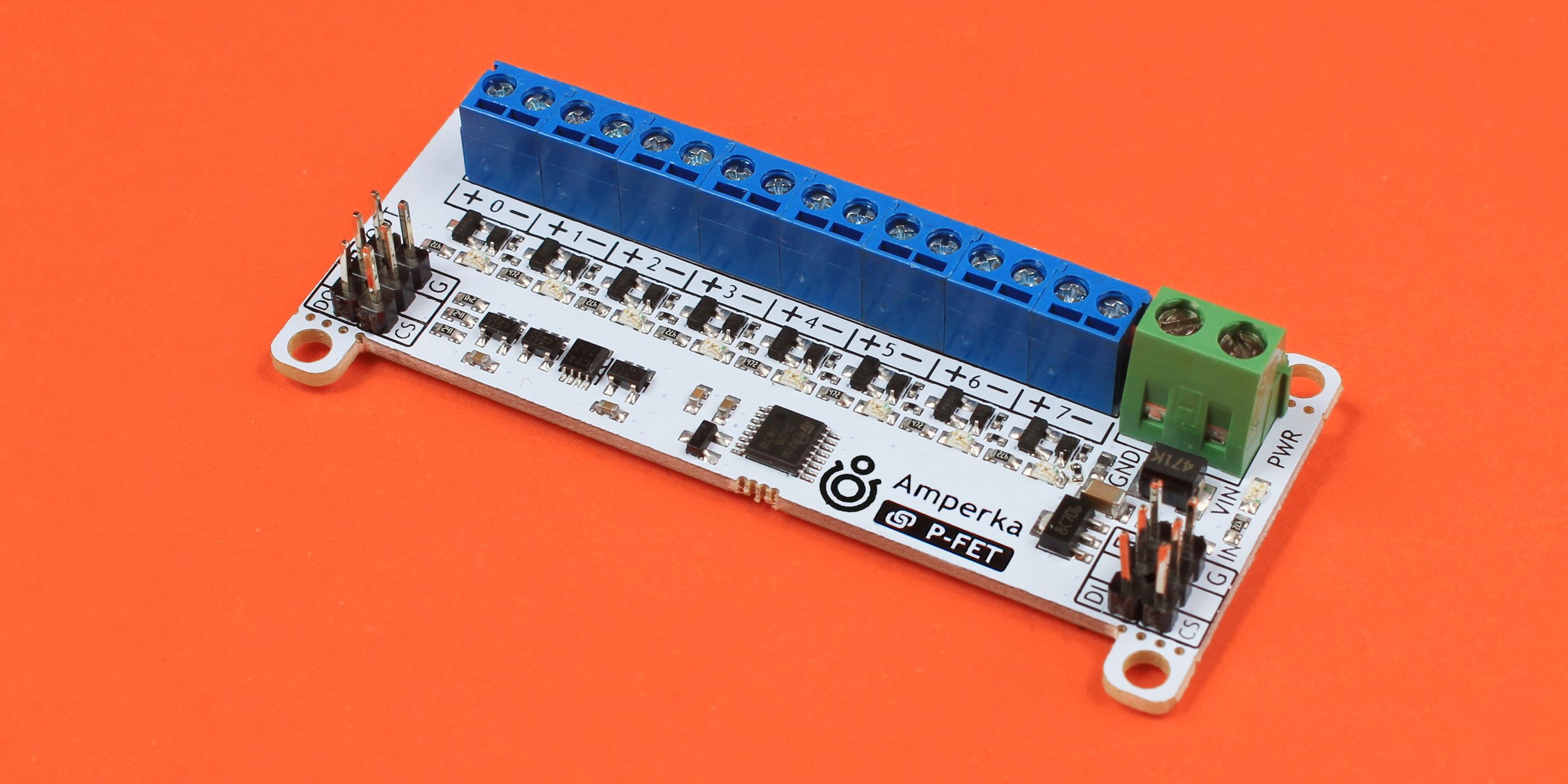 Octofet 8-channel transistor switch front view photo