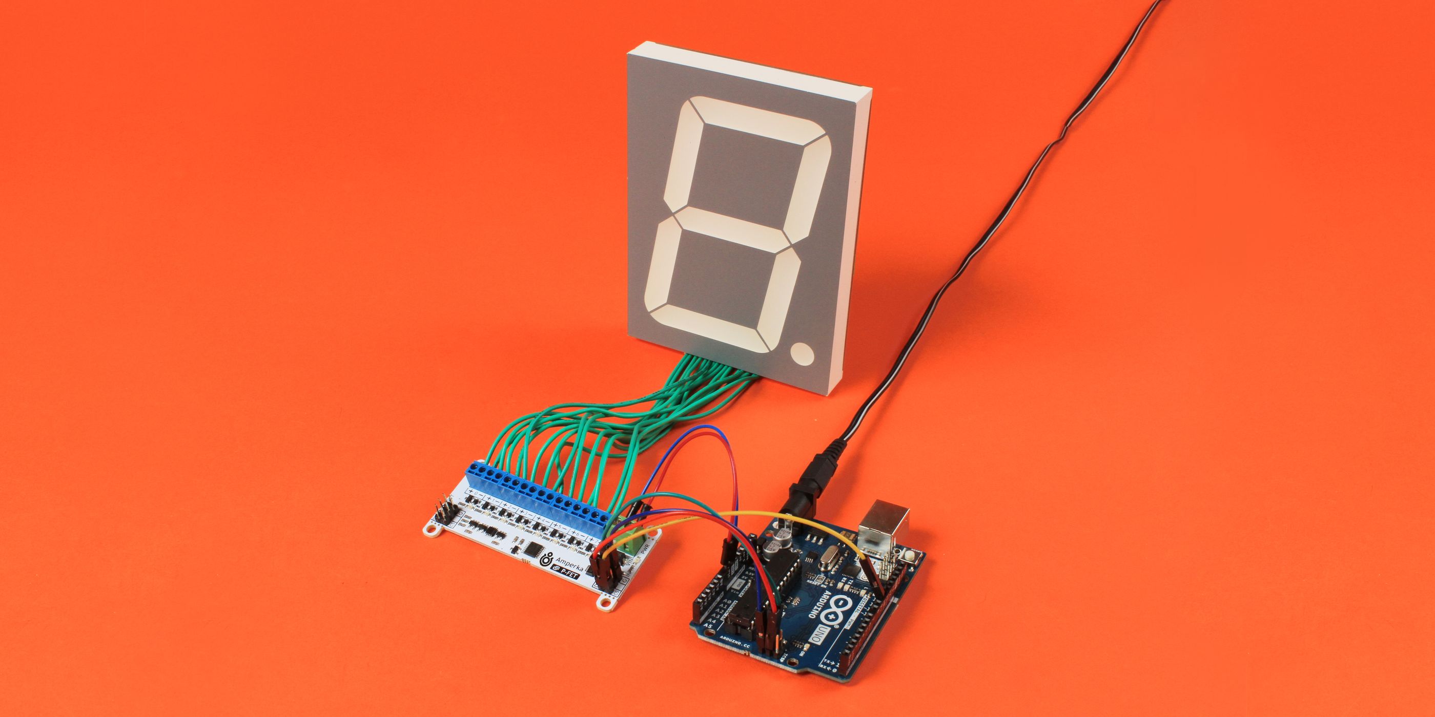 Octofet with 7-segment display photo