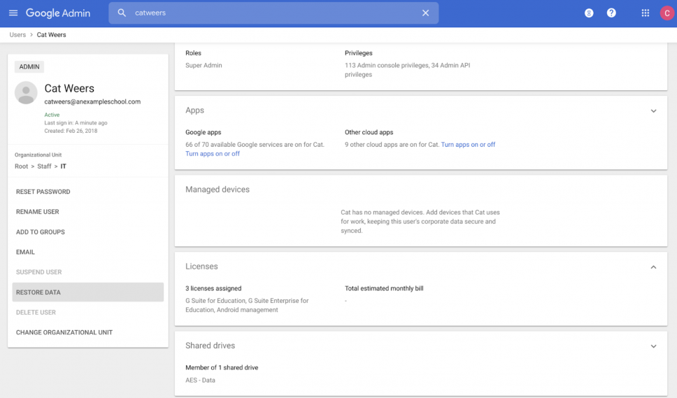 Assigning Admin Role to see Google Workspace for Education Plus Sns-Brigh10