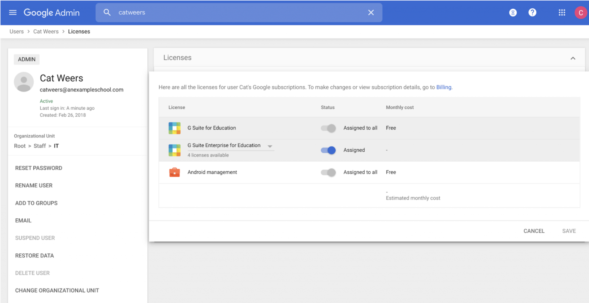 Assigning Admin Role to see Google Workspace for Education Plus Sns-Brigh10