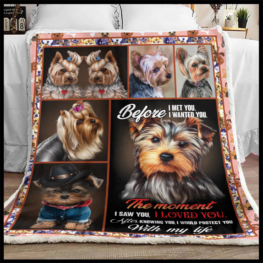 Personalized Life is Great But Yorkies Make It Better Fleece Throw Blanket Birthday for Dog Lover Family Friend 59 x 79 inch 