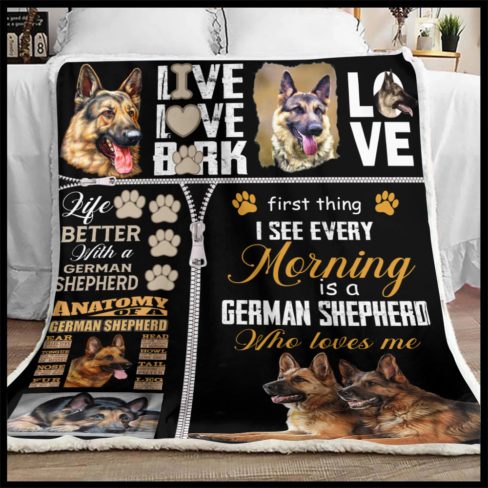 First Thing I See Every Morning Is A German Shepherd Who Loves Me ...