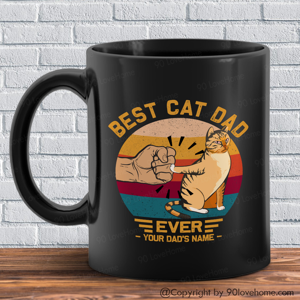 personalized cat dad mug