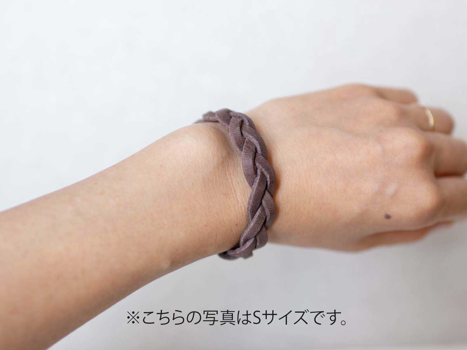 手編みブレスレットキット M ダークブラウン(マリアーノ)