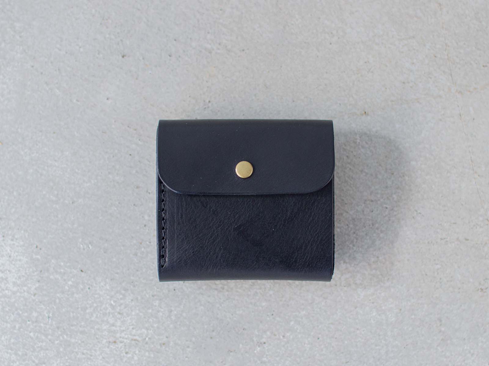 フラップミニ財布　ブラック