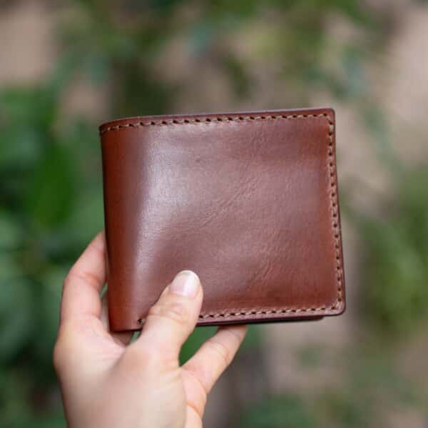 【SALE】二つ折り財布（小銭入れなし）マローネ