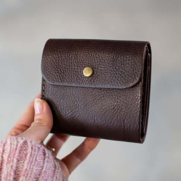 フラップミニ財布【チョコ】