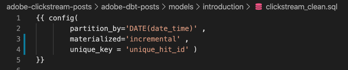 model materialisation incremental