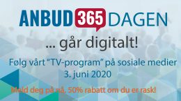 Anbud365: Anbud365-dagen 3. juni blir historisk Et «TV-program» om og med offentlige anskaffelser