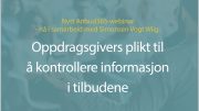 Anbud365: Nytt, gratis Anbud365-webinar Plikten til å sjekke informasjon i tilbudene