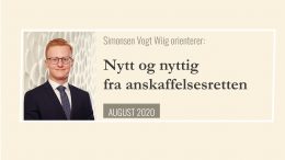 Anbud365: Nytt og nyttig fra anskaffelsesretten - august 2020