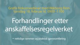 04.02.2021 Klart for årets første Anbud365-webinar: Nå gjelder det forhandlinger