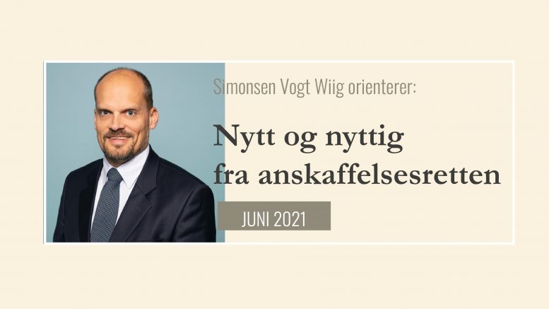 Anbud365 : Nytt og nyttig fra anskaffelsesretten juni 2021