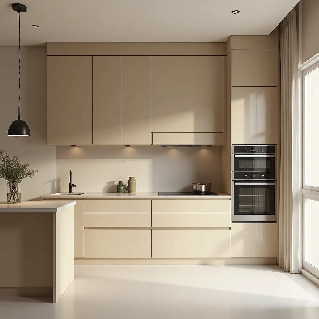 Minimal Beige Kitchen Ideas - HomeDesignsAI