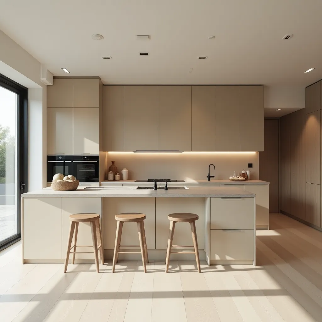 Minimal Beige Kitchen Ideas - HomeDesignsAI