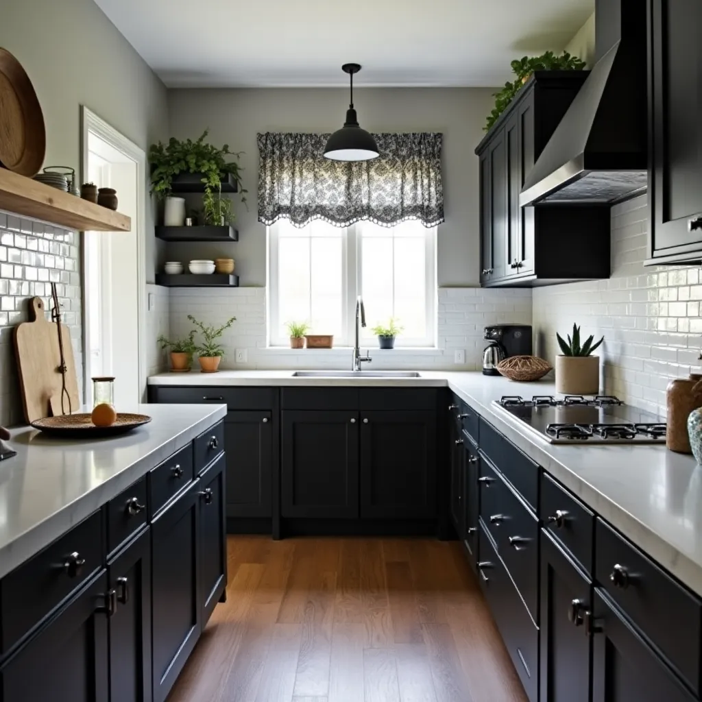 Black and Gray Kitchen Ideas HomeDesignsAI