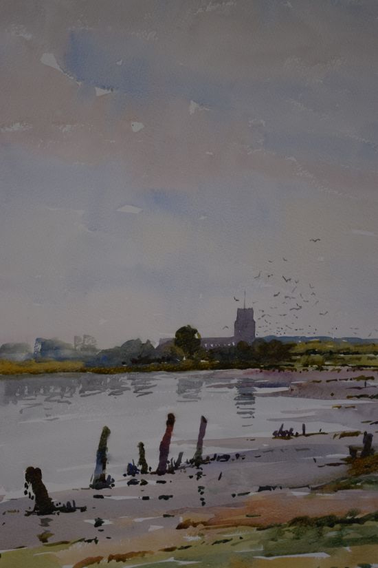 Blythburgh Church from the Marshes