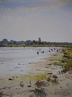 Blythburgh Church From the Marshes