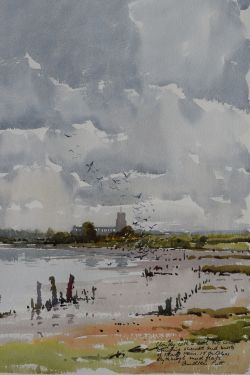 Blythburgh Church on a Cloudy Day