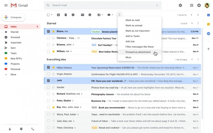 Email funkce