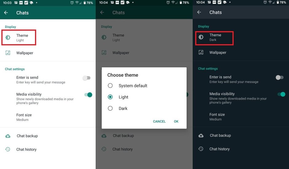 Android beta verze aplikace WhatsApp má tmavý mód