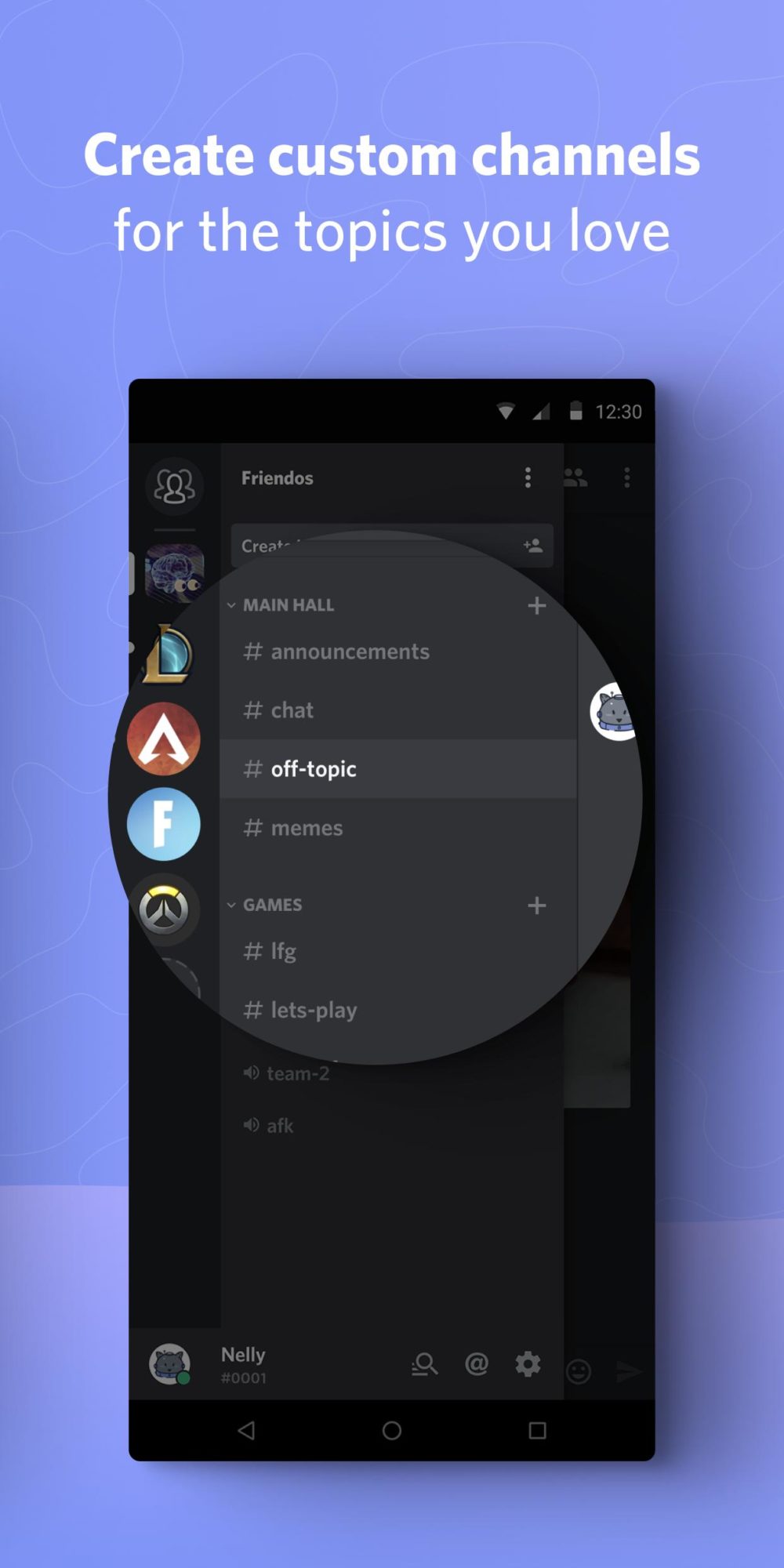 Aplikace na mobil Discord