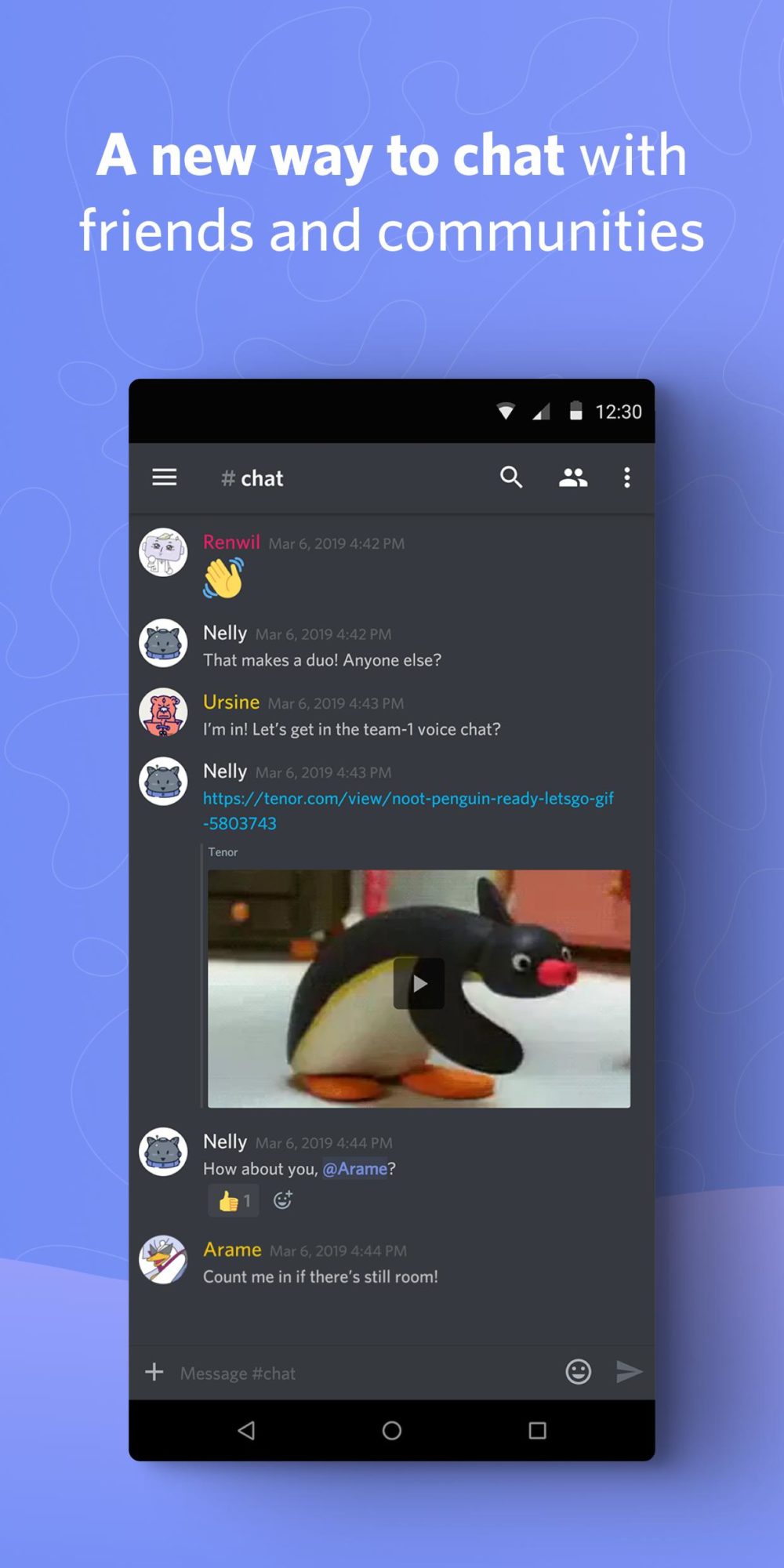 Aplikace na mobil Discord