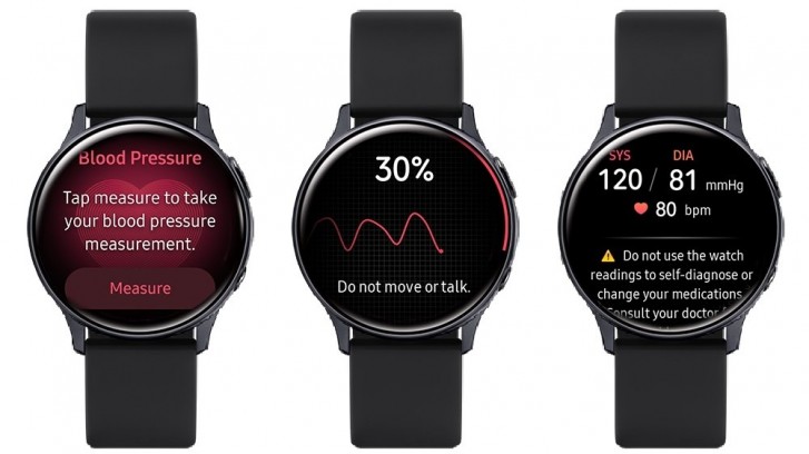 Měření tlaku Samsung Galaxy Watch Active 2