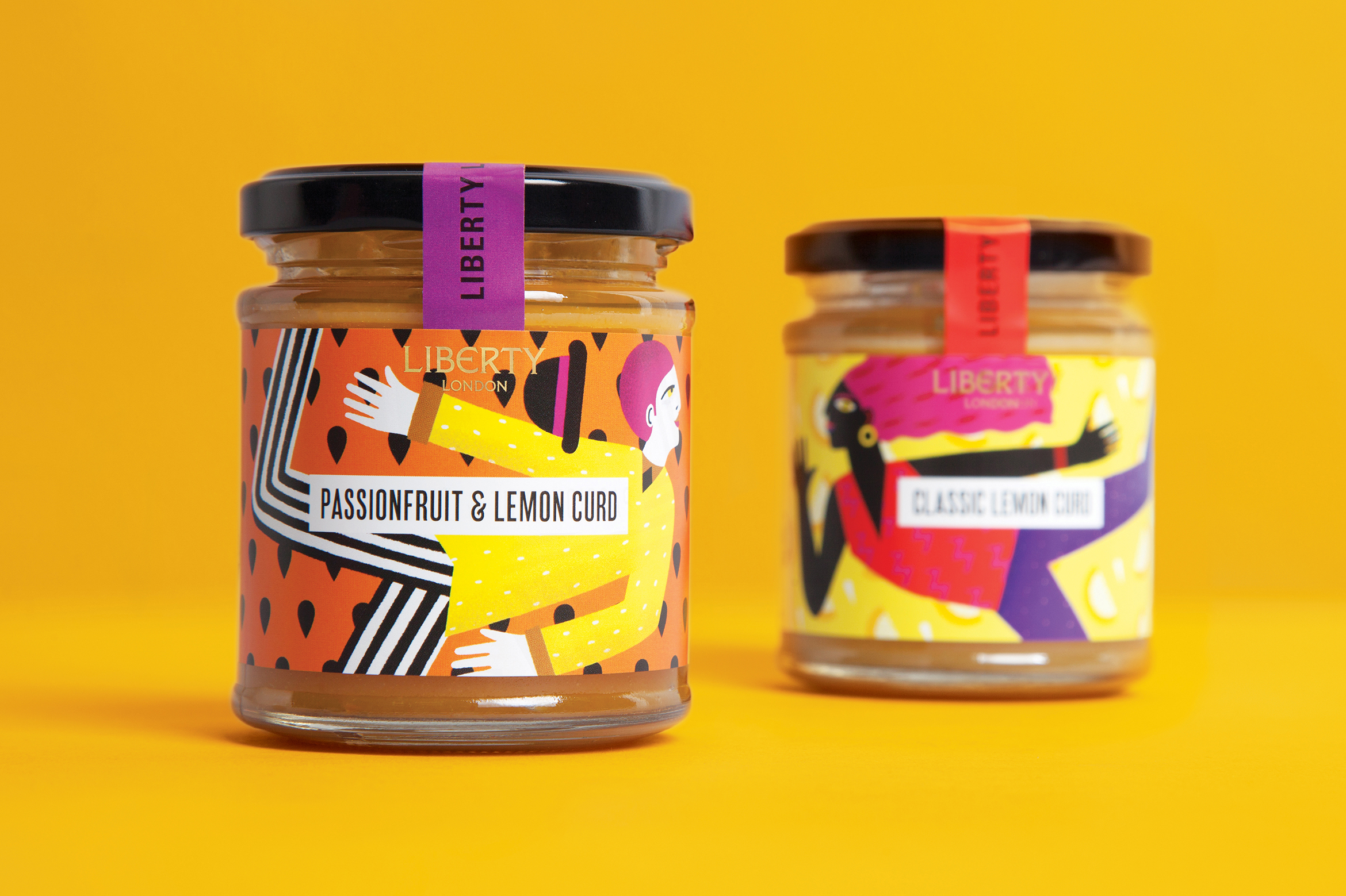 Illustrated preserves packaging designed by & Smith for the Liberty London department store.