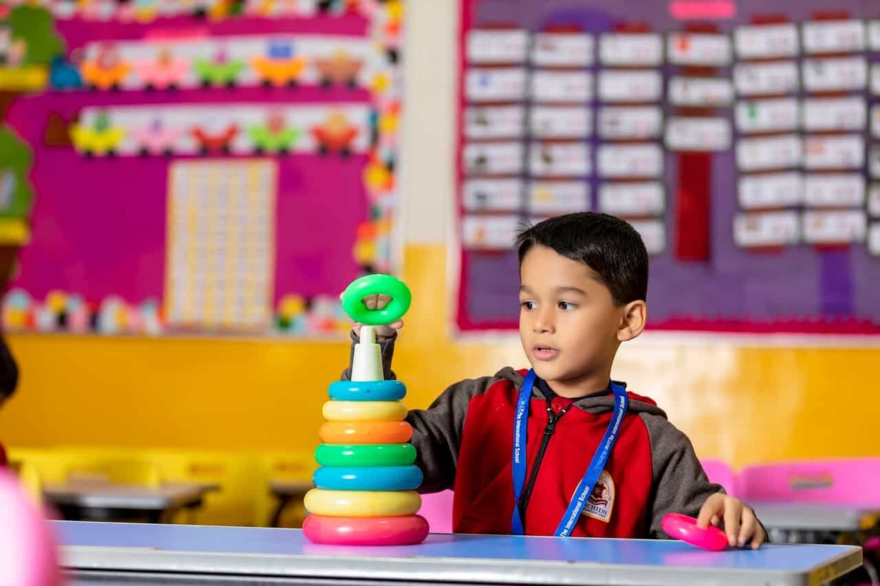 Student learning by game at school