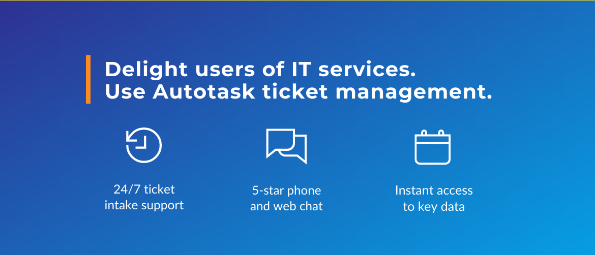 Manage IT tickets more effectively with the Autotask integration