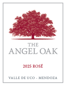 2025 The Angel Oak Rosé label