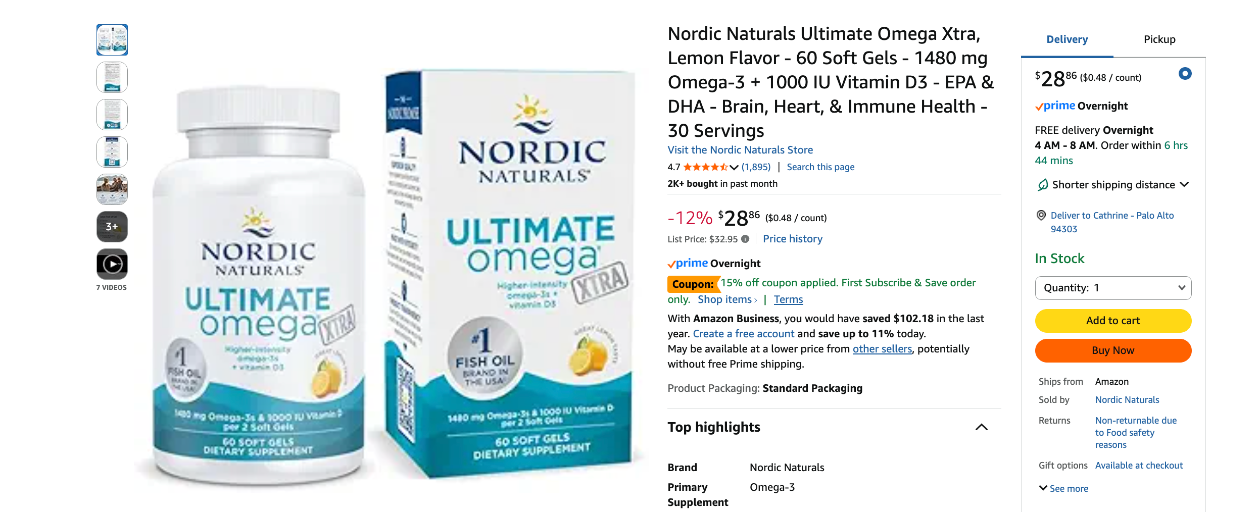 Nordic Naturals Ultimate Omega