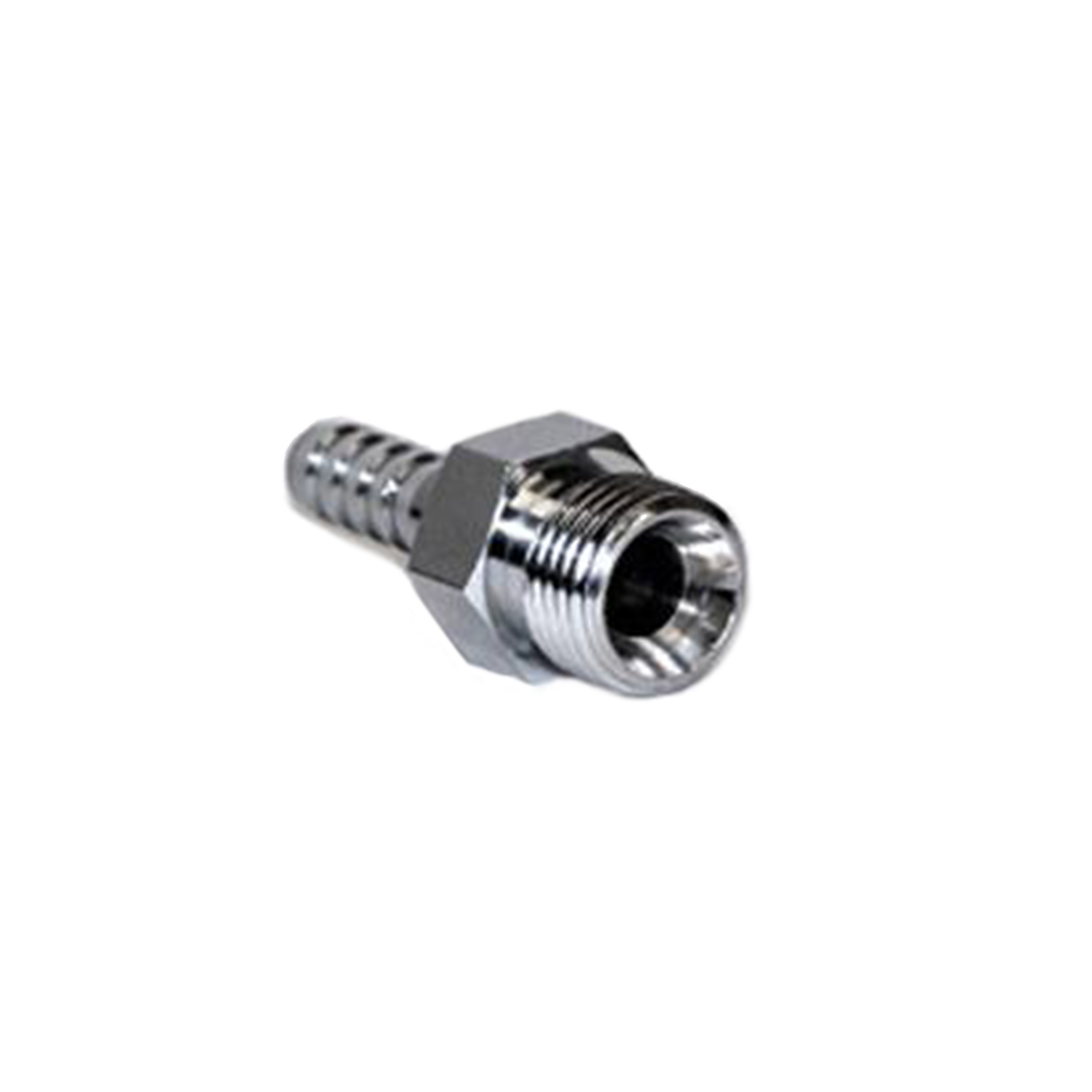 1/4" Diss-style Male Hex Nut Fitting with Hose Barb