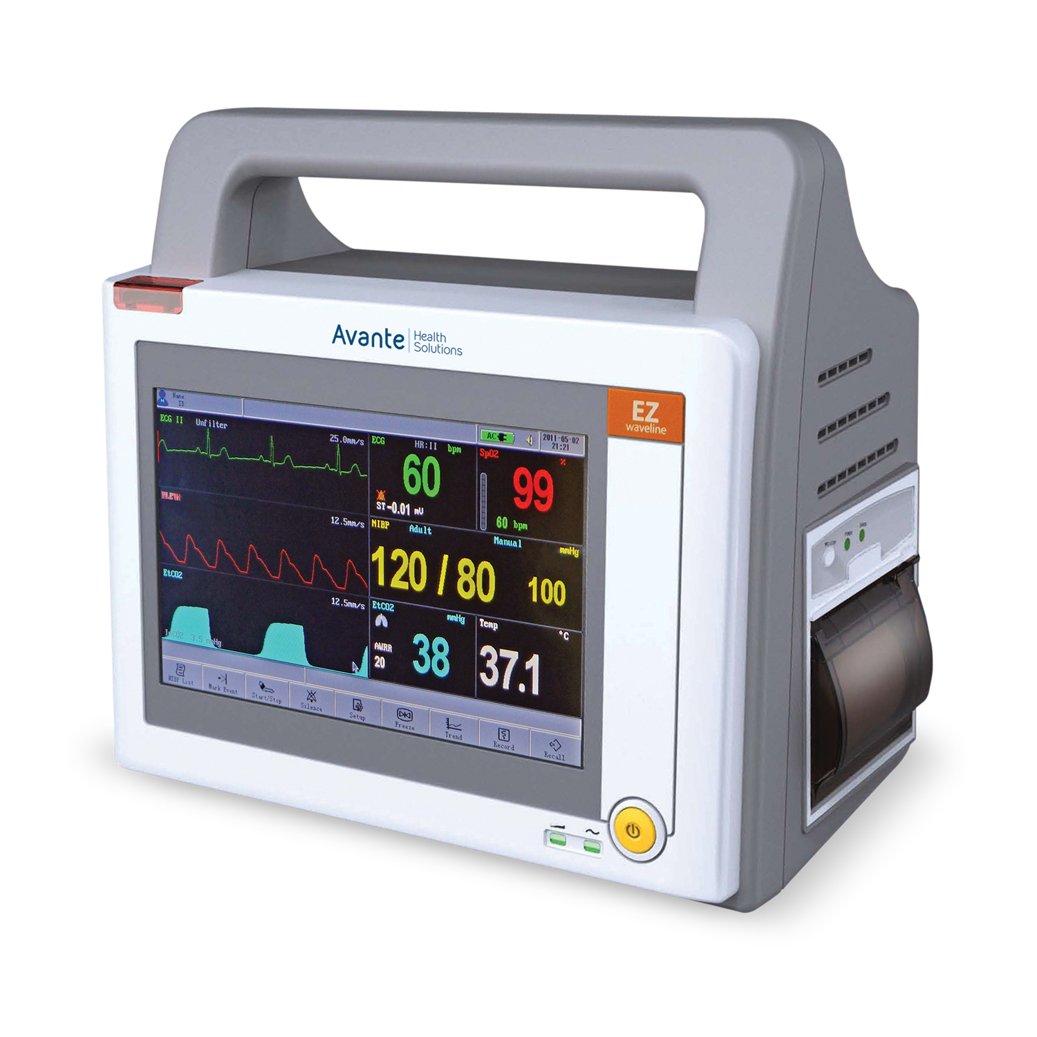 Portable Vital Signs Monitor for ECG, Oxygen & Blood Pressure