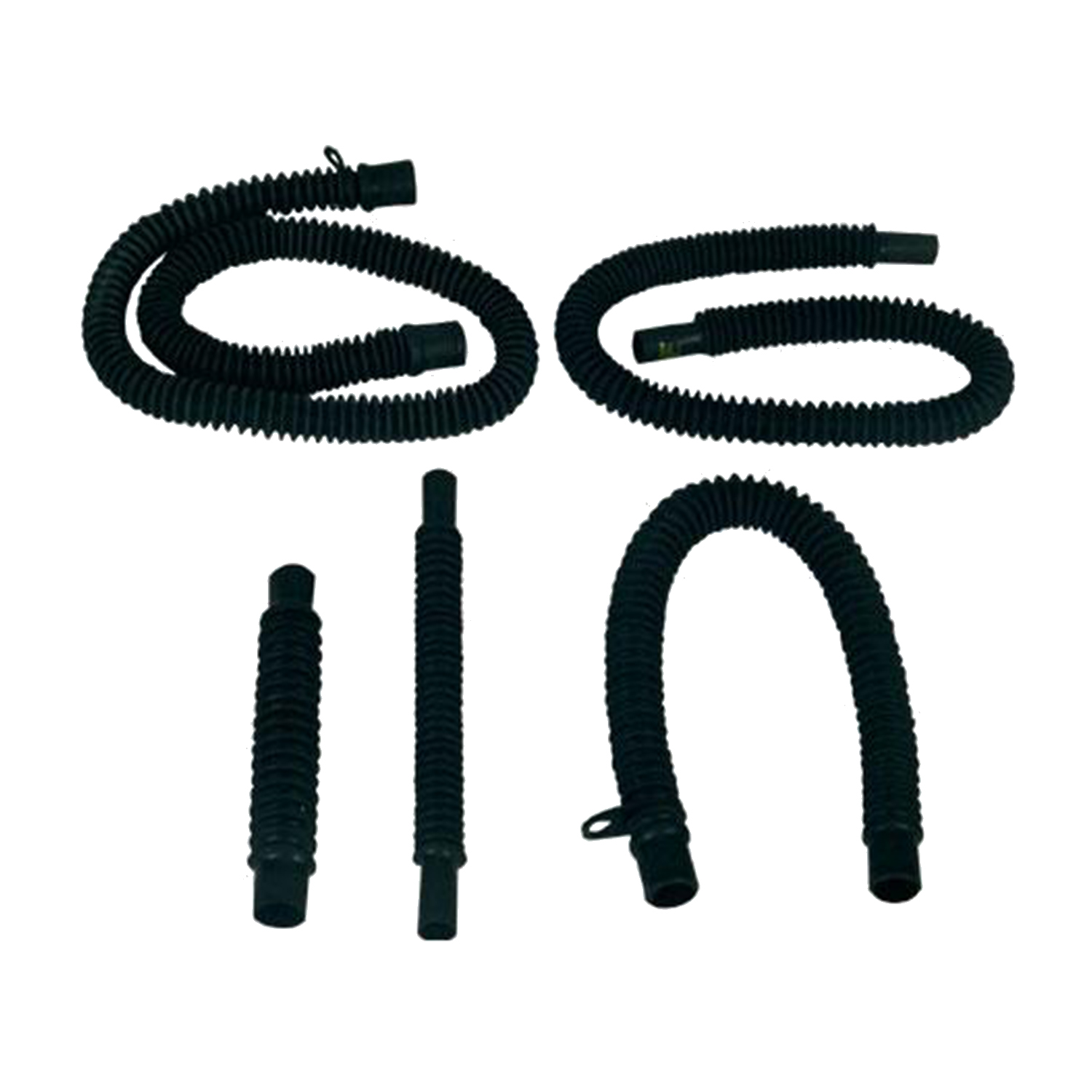 Black Connection Hoses for Anesthesia Machines & Ventilators