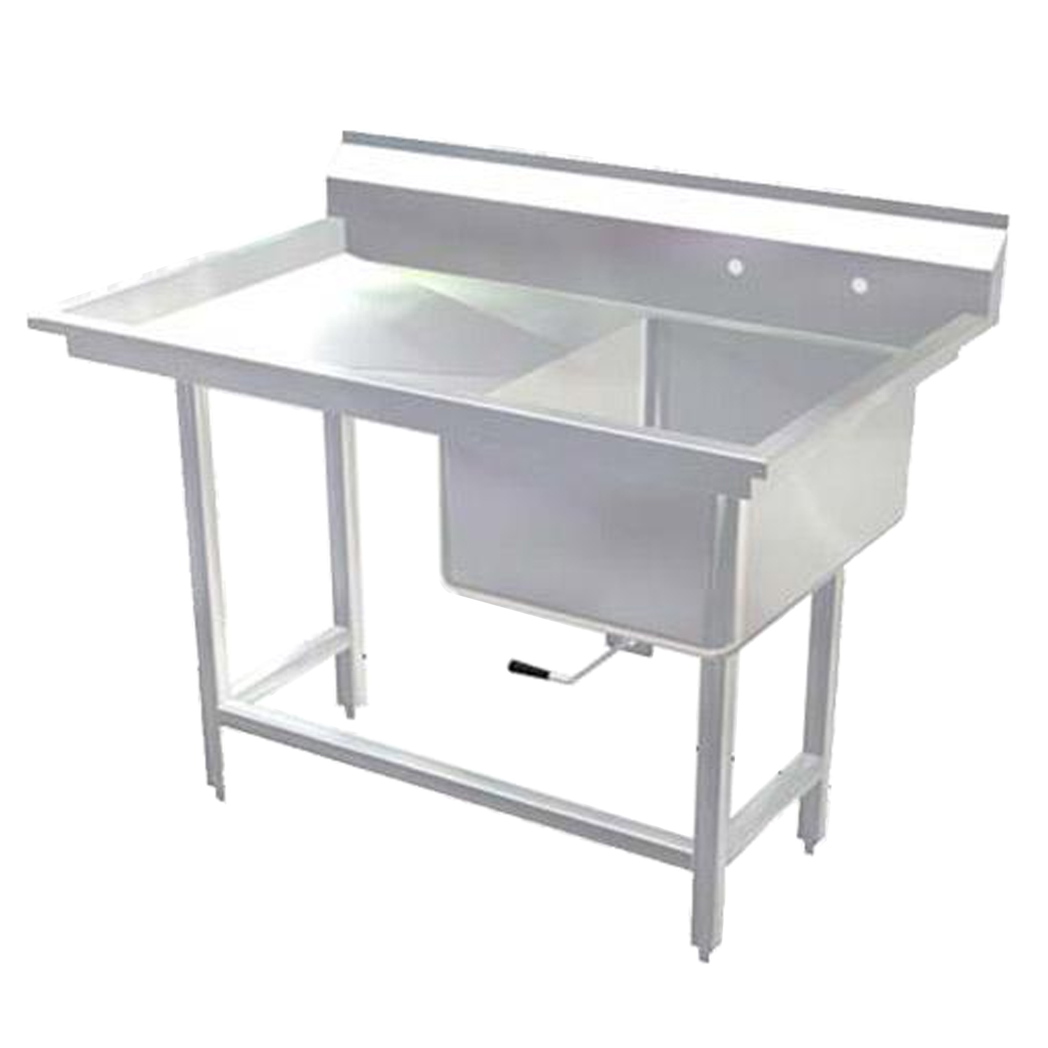 Stainless Steel Utility Sink with Drainboard