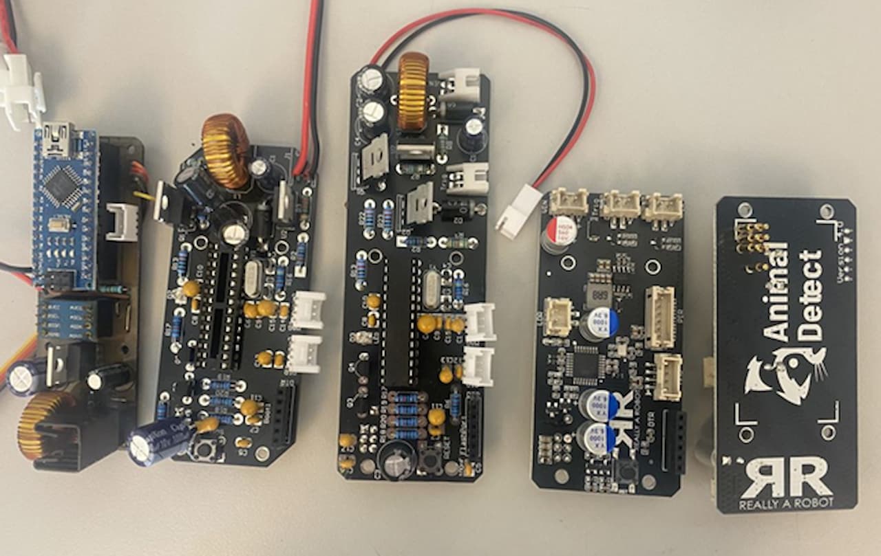 Some of the different versions of our 328p based PCB board