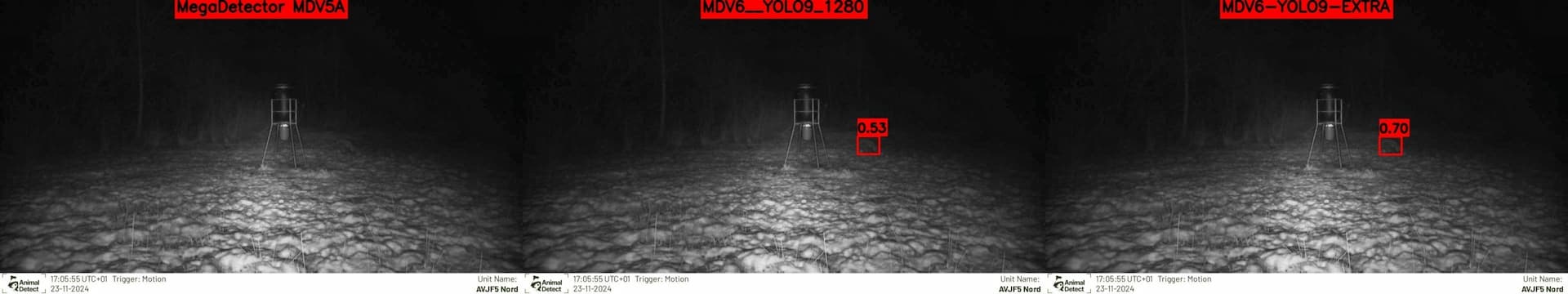 Example of animal found by MDV6 models but not MDV5