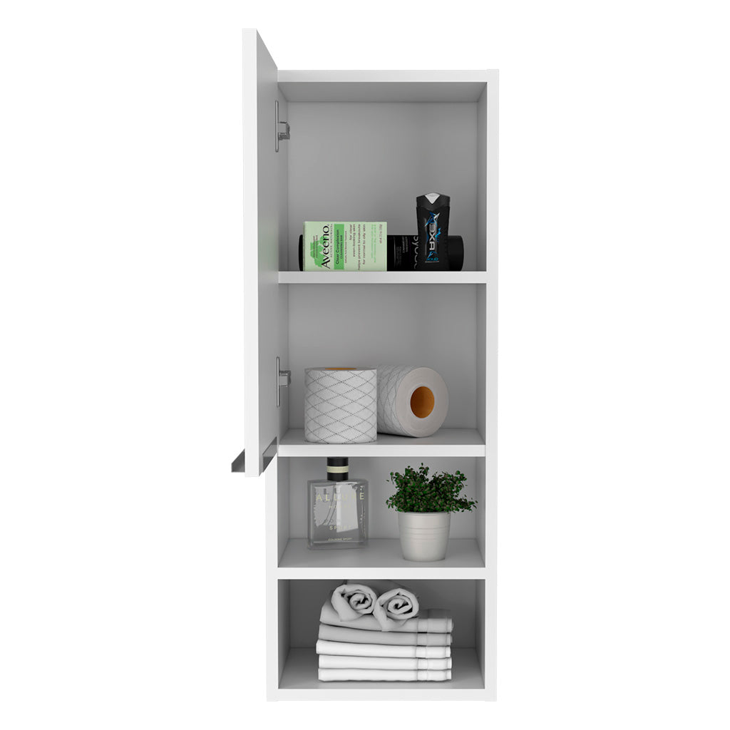 Mueble Auxiliar Mila Blanco 30 cm con Una Puerta y Entrepaños