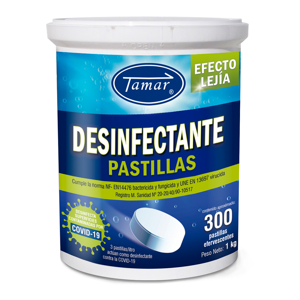 PASTILLAS POTABILIZADORAS CLORO DESINFECTANTE 1KG